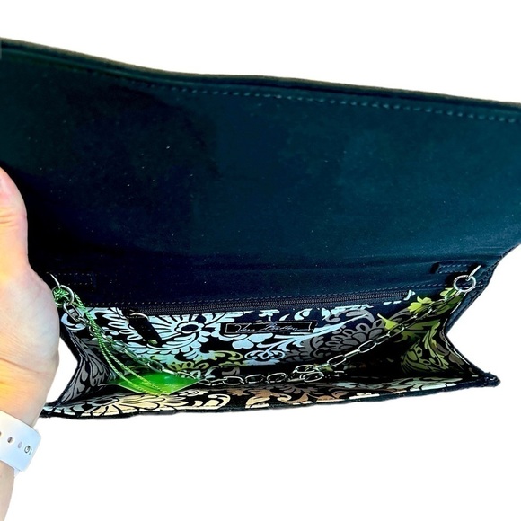 Vera Bradley Dazzle Clutch with Chain Strap in Classic Black - NWT - Picture 4 of 5